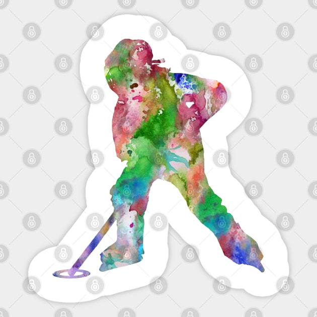 Ringette player Sticker by RosaliArt